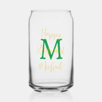 Joyeux Parti de retraite Vert Monogramme Or Nom