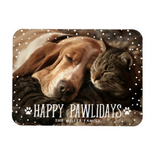 Joyeux Pawlidays Magnet photo de vacances