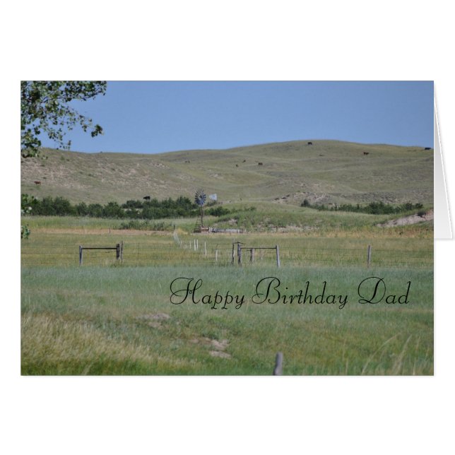 Joyeux père d'anniversaire (Devant horizontal)