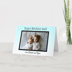 Joyeux père d'anniversaire Carte photo personnalis