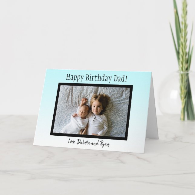 Joyeux père d'anniversaire Carte photo personnalis (Devant)