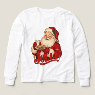Joyeux Père Noël avec Lait & Cookies Noël