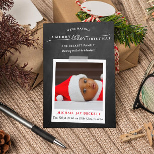 Joyeux petit Faire-part de naissance photo de Noël