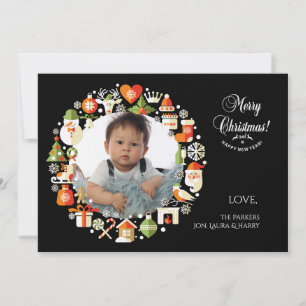 Joyeux petit Noël Carte de vacances photo