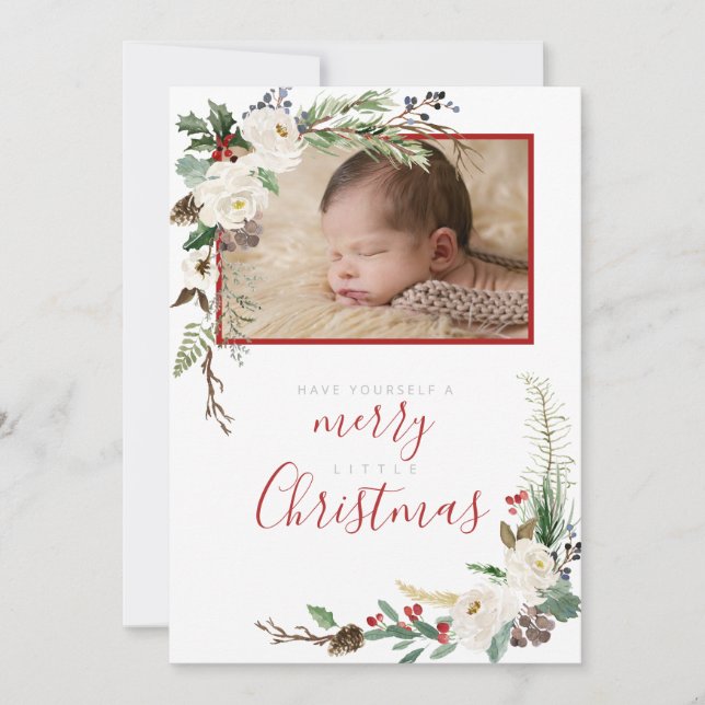 Joyeux petit Noël Photo Cartes de voeux (Devant)