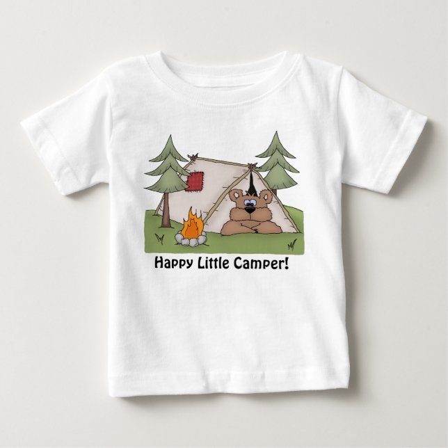 joyeux petit t-shirt bébé camper (Devant)