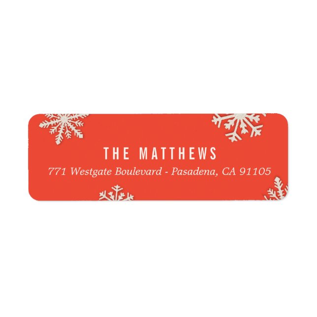 Joyeux petits Étiquettes de adresse de Noël (Devant)