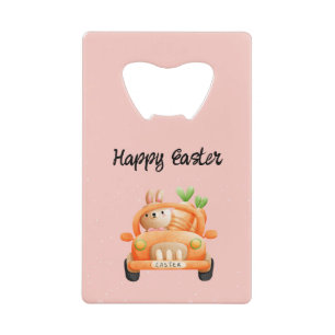Joyeux pilote de Pâques lapin rose