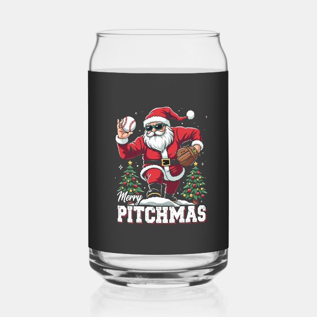 Joyeux Pitchmas Noël Amateur de baseball Père Noël (Recto)