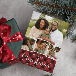 Joyeux Plaid   Carte de collage photo de vacances