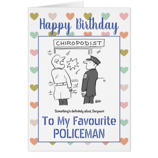Joyeux policier d'anniversaire (Devant)