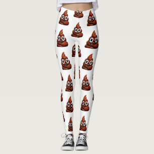 joyeux poop emoji leggings