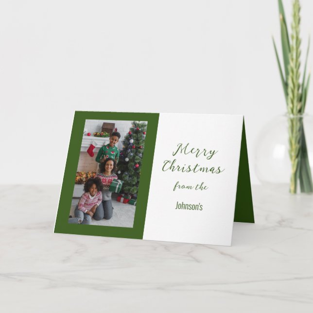 Joyeux Portrait de Noël, Carte pliée 5" x 7" (Devant)