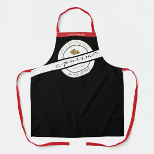 Joyeux Pourim Tablier noir personnalisé Costume dr