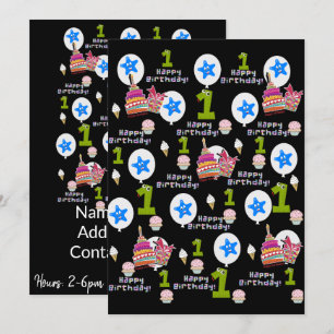 Joyeux premier anniversaire Invitation premier ann