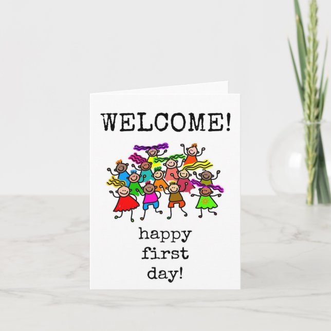 Joyeux premier jour, nouvelle carte d'employé (Devant)
