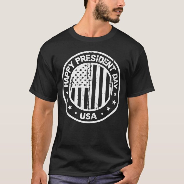 Joyeux Président Day USA T-Shirt (Devant)