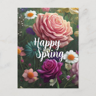 Joyeux Printemps Fleurs mixtes 5 couleurs Modèle
