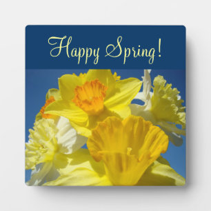 Joyeux Printemps ! plaques Jaunes Jonquilles Ciel 