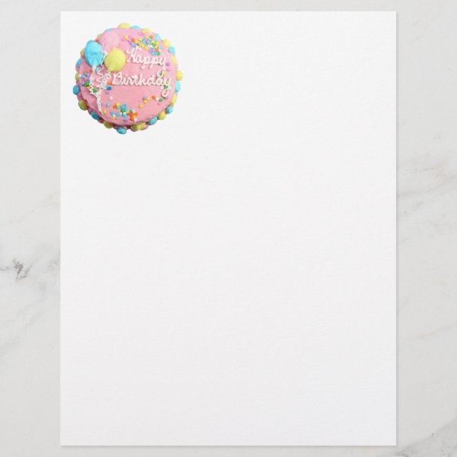 Joyeux prospectus de gâteau d'anniversaire (Devant)