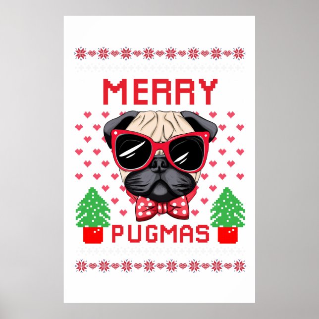 Joyeux Pugmas ! Affiche (Devant)