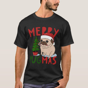 Joyeux Pugmas Carlin de Noël classique T-shirt 5