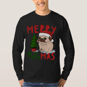 Joyeux Pugmas Carlin de Noël classique T-shirt 5