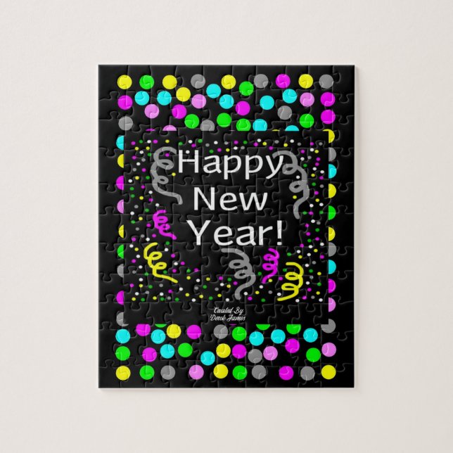 Joyeux Puzzle de voeux du Nouvel An 20,3 cm X 25,4 (Vertical)