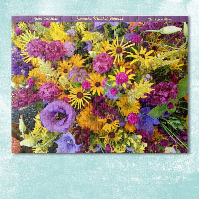 Joyeux Puzzle Fleurs Personnaliser (Créateur téléchargé)
