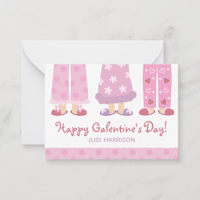 Joyeux pyjama de la Saint-Galentin Carte Saint-Val (Devant)