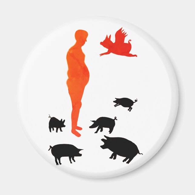 Joyeux Repas Aimant végétarien La Ferme (Devant)