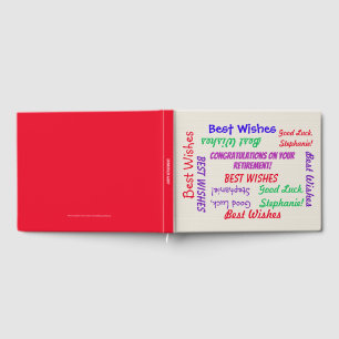 Joyeux Retraite Party Livre d'invité Fun Colorful 