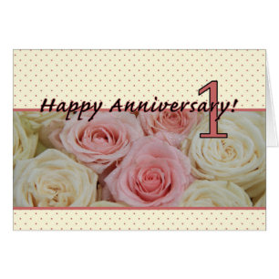 Joyeux roses du 1er anniversaire
