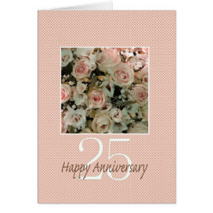 Joyeux roses du 25e anniversaire