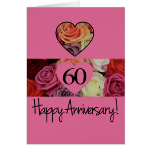 Joyeux roses du 60e anniversaire