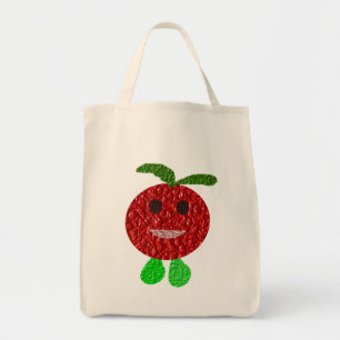 Joyeux Sac fourre-tout d'épicerie bio à la tomate
