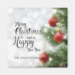 Joyeux sapin de Noël personnalisé | Magnet