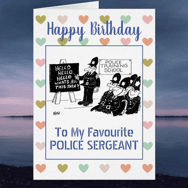 Joyeux Sergent de police d'anniversaire (Créateur téléchargé)