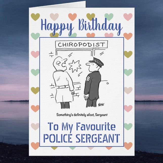 Joyeux Sergent de police d'anniversaire (Créateur téléchargé)