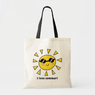 Joyeux soleil avec lunettes de soleil Sac fourre-t