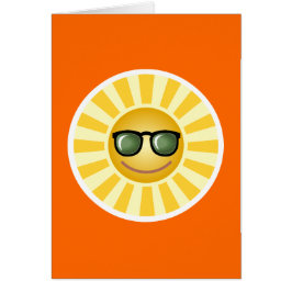 Joyeux soleil souriant