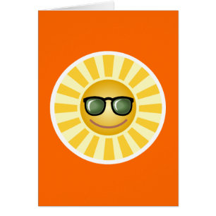 Joyeux soleil souriant