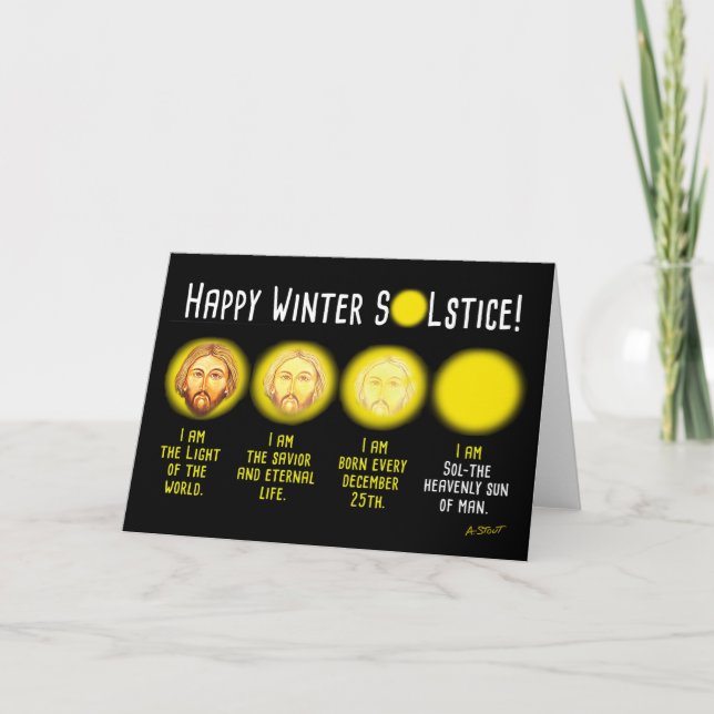 JOYEUX SOLSTICE D'HIVER ! CARTE (Devant)