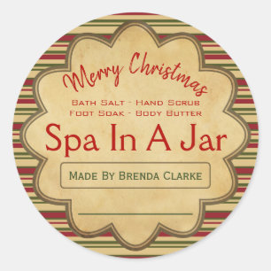Joyeux Spa De Noël Dans Un Jar Idées Étiquettes