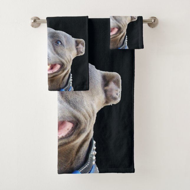 Joyeux Staffordshire Bull Terrier, Ensemble de ser (En situation)