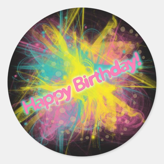 Joyeux Sticker d'anniversaire (Devant)
