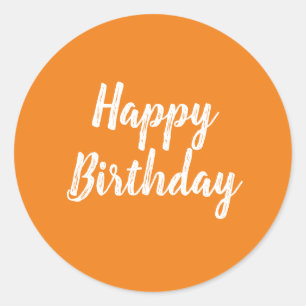 Joyeux Sticker d'anniversaire sur arrière - plan o