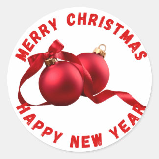 Joyeux Sticker de Noël et Bonne Année
