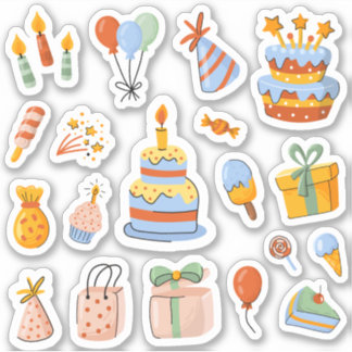Joyeux Stickers Anniversaire