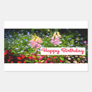 Joyeux Stickers Fleurs Printemps Anniversaire #7-2